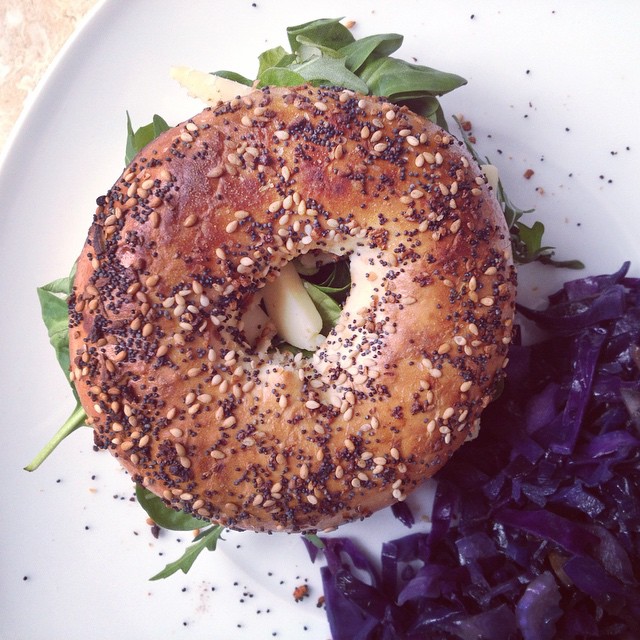 Bagel mismo #comidamarrón